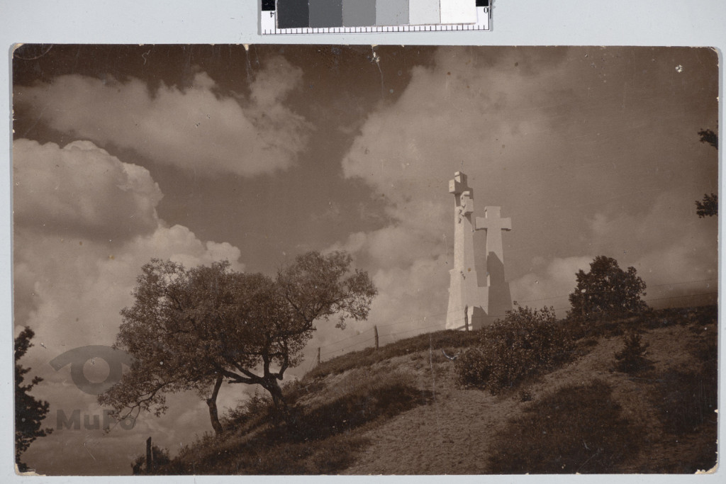 Wilno, pomnik Trzech Krzyży, Antoni Wiwulski, fotografia atelierowa