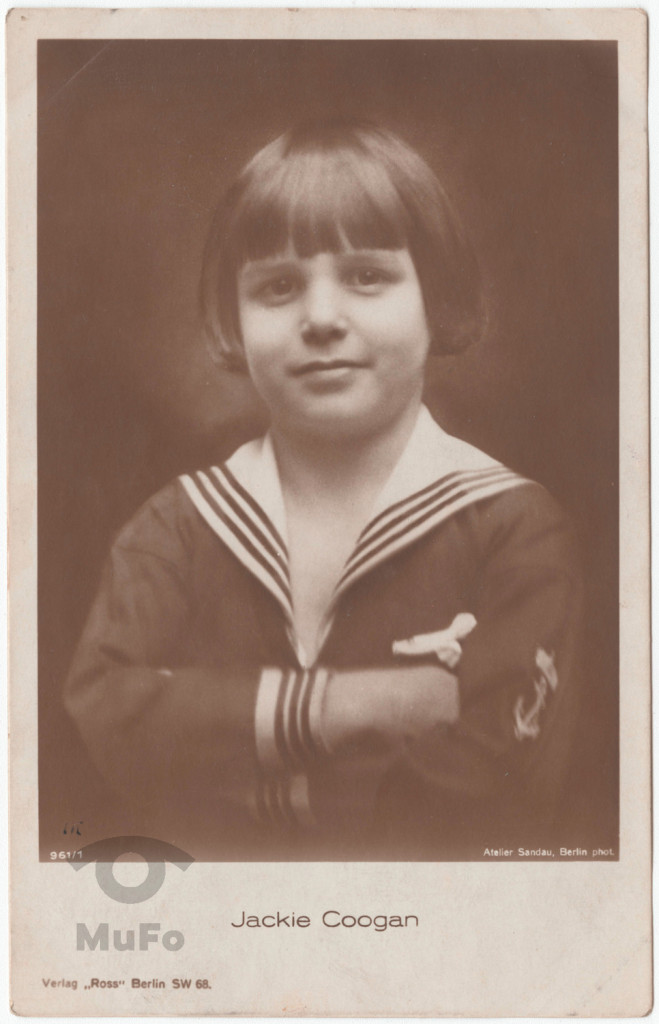 aktor Jackie Coogan jako dziecko ok. 8 lat portret