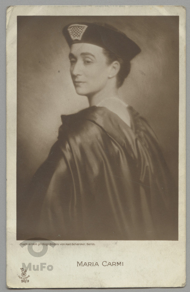 reprodukcja obrazu ol. Karla Schenkera aktorka Maria Carmi, portret