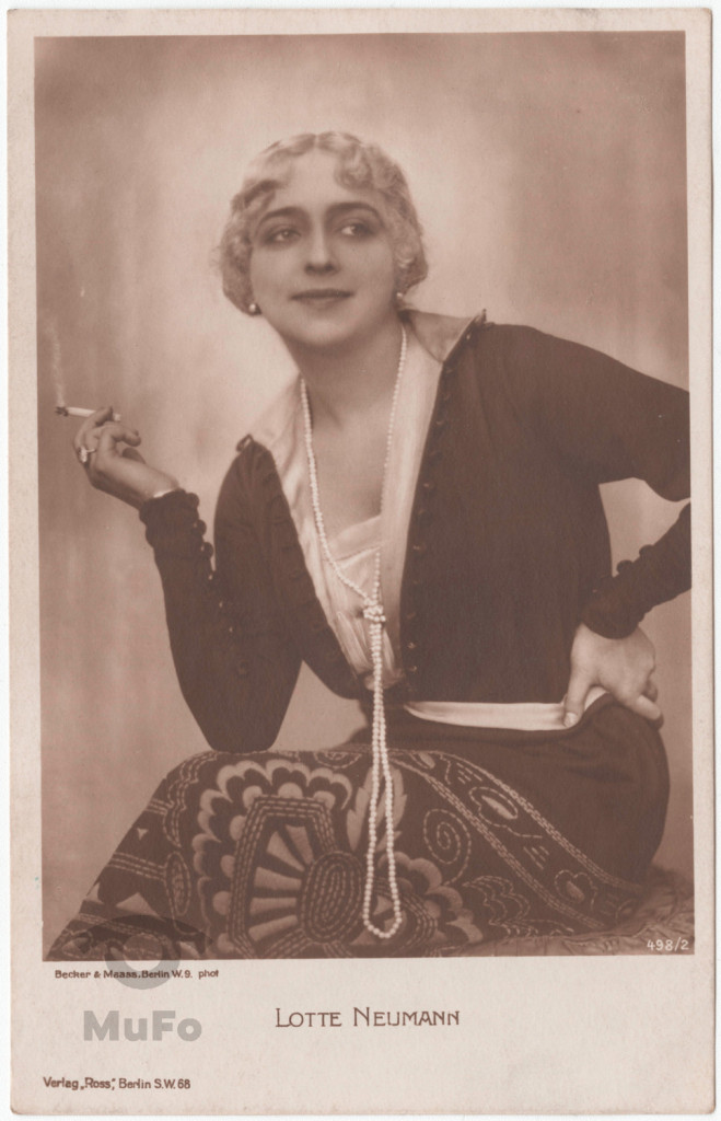 aktorka Lotte Neumann , portret