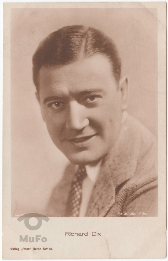 aktor Richard Dix , portret