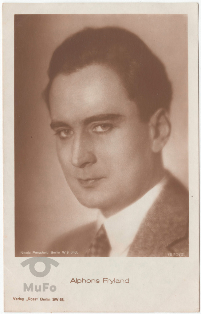 aktor Alphons Fryland , portret