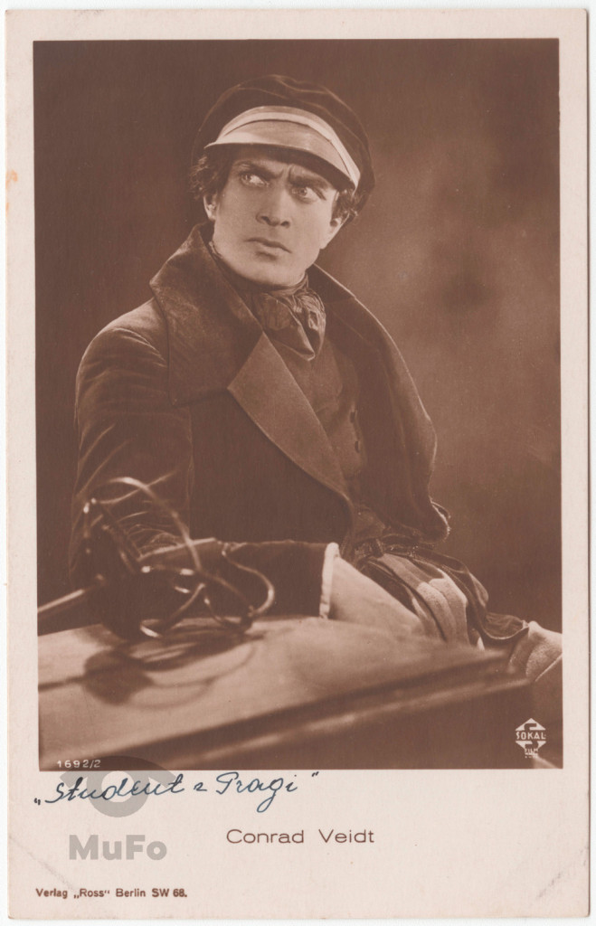 aktor Conrad Veidt , portret, w kostiumie z filmu "Student z Pragi"