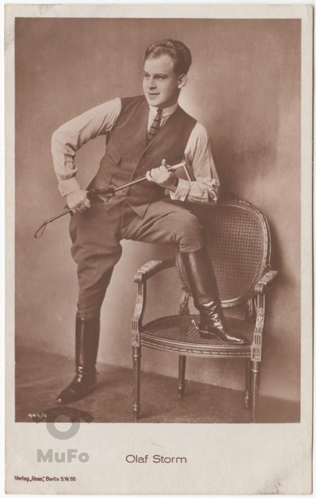 aktor Olaf Storm , portret
