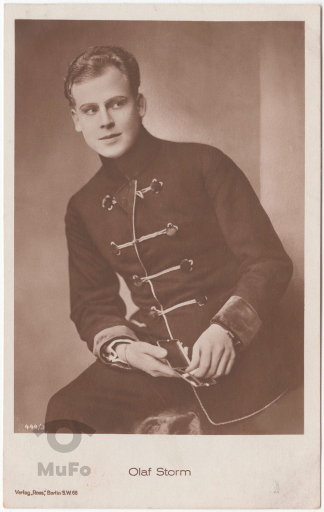 aktor Olaf Storm, portret