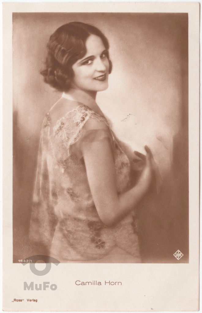 aktorka , Camilla Horn, portret