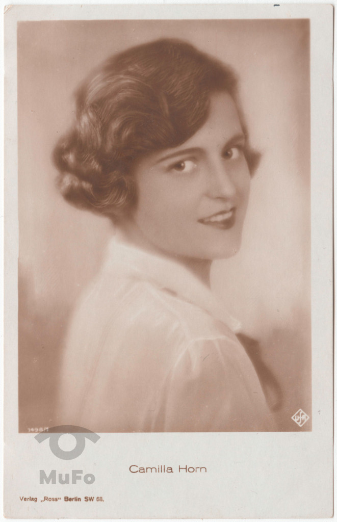 aktorka , Camilla Horn, portret