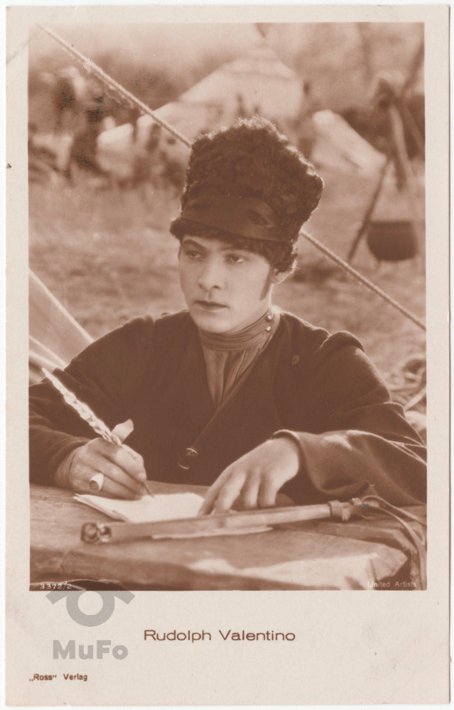aktor Rudolph Valentino, portret