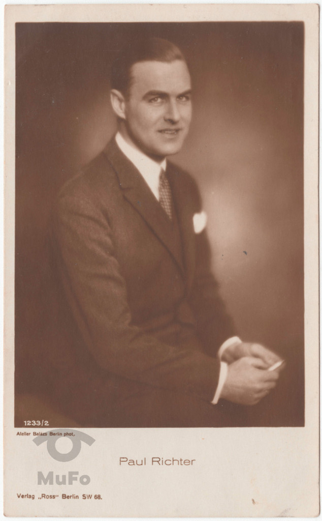 aktor Paul Richter , portret