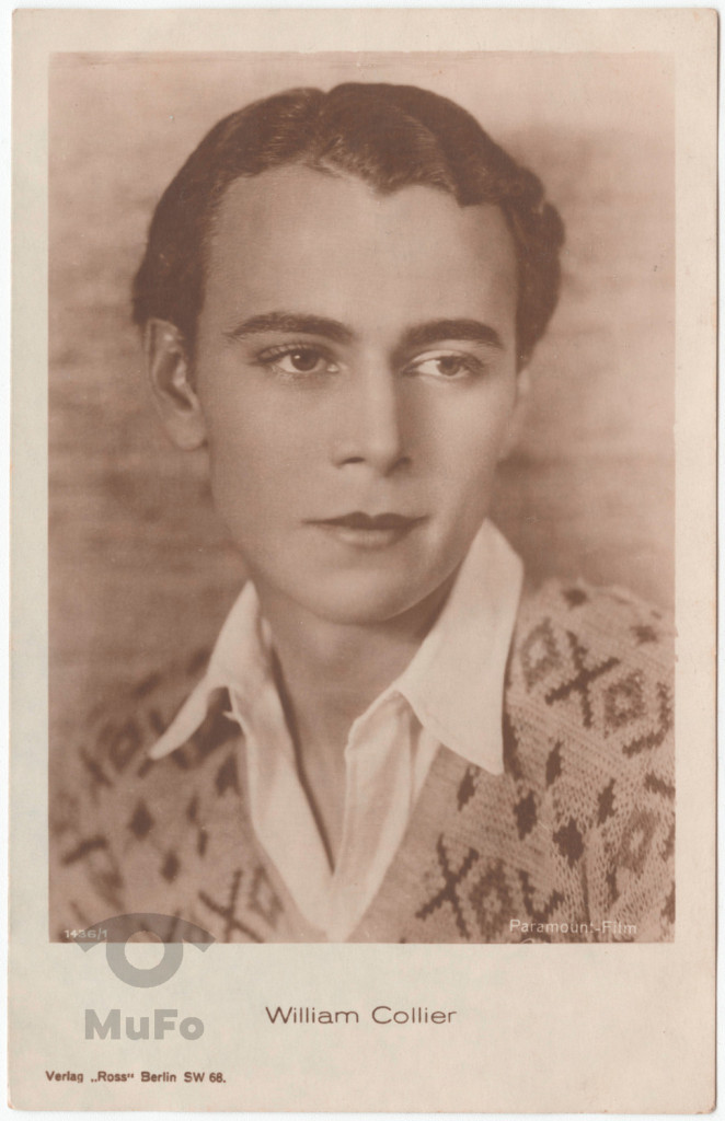 aktor William Collier, portret
