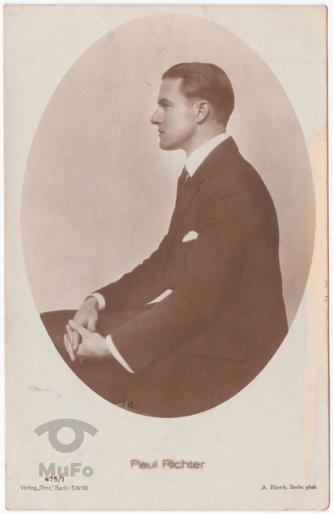 Paul Richter aktor, portret w owalu