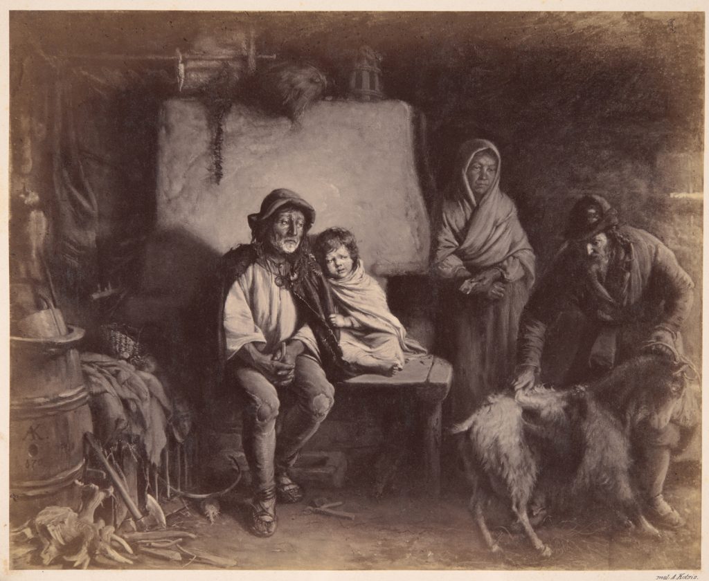 Repr. fot. malarstwa, "Ostatnia chudoba w Tatrach"