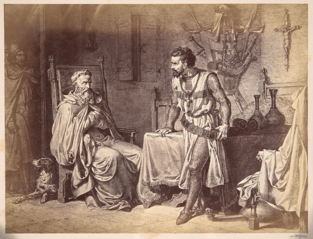 Repr. fot. grafiki, "Konrad Wallenrod z Halbanem"
