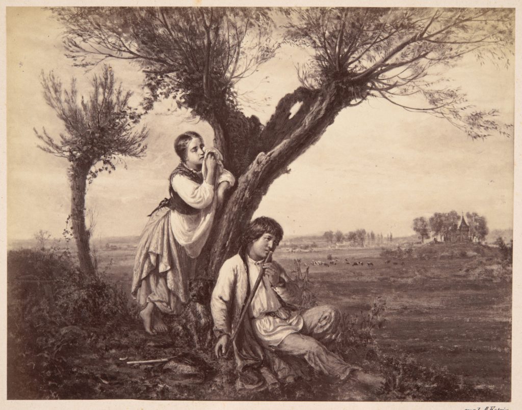 Repr. fot. malarstwa, "Smutne nucenia na wiosnę w r. 1864"
