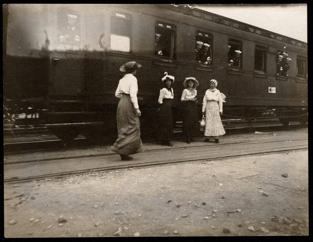 Kraków, Dworzec Gł. pociąg sanitarny.