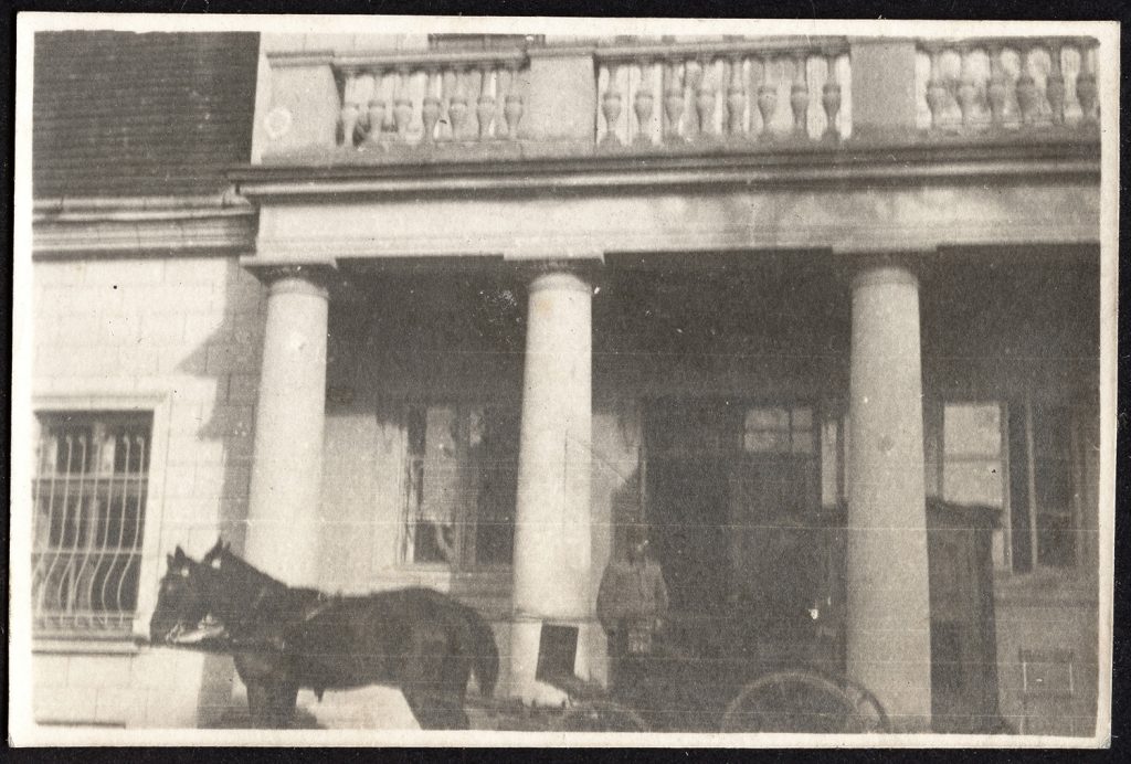 Horyniec, pałac, bryczka.