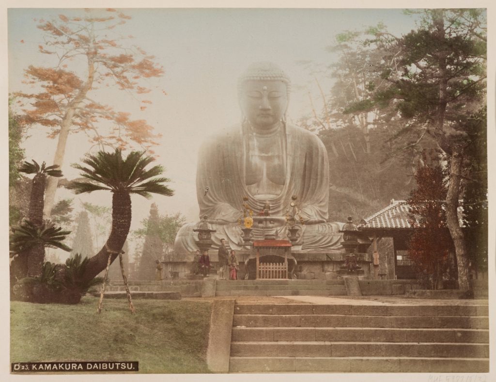 posąg Buddy Daibutsu w świątyni Kotoku-in w Kamakurze