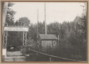 Cierlicko, cmentarz lotników, brama