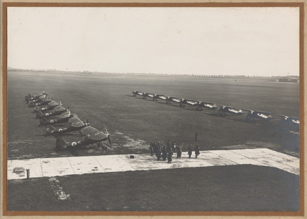 Dęblin, lotnisko, samoloty PZL P 11 c.