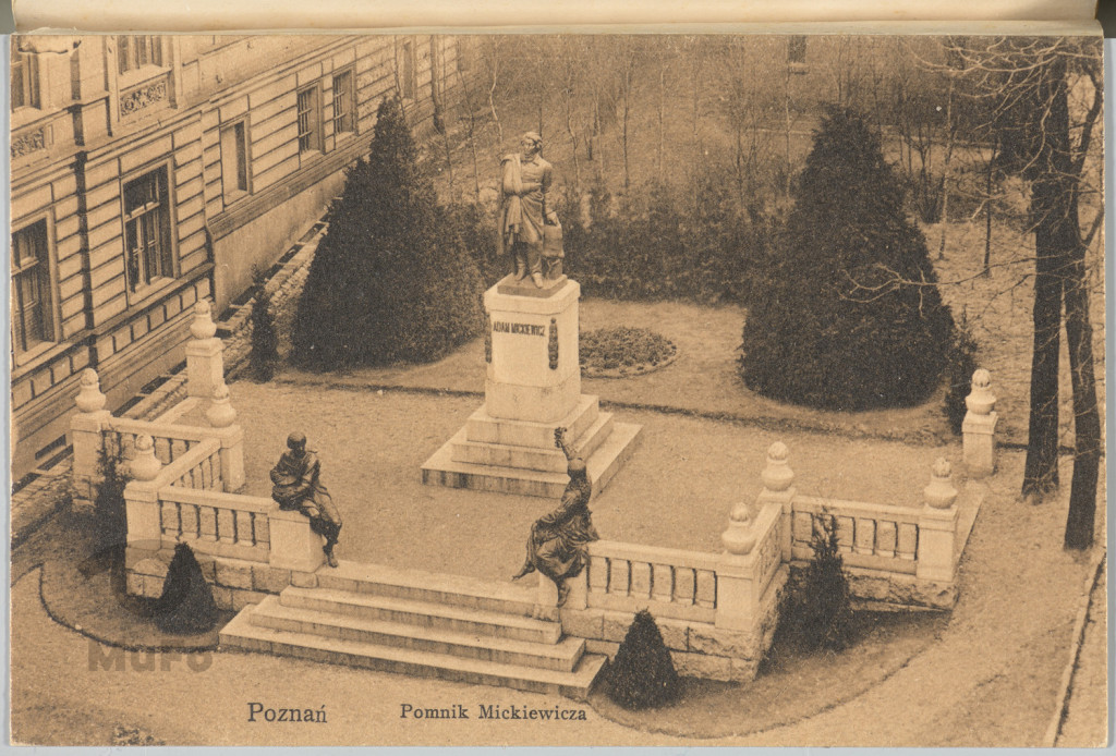 Poznań, Pomnik Mickiewicza, widok.