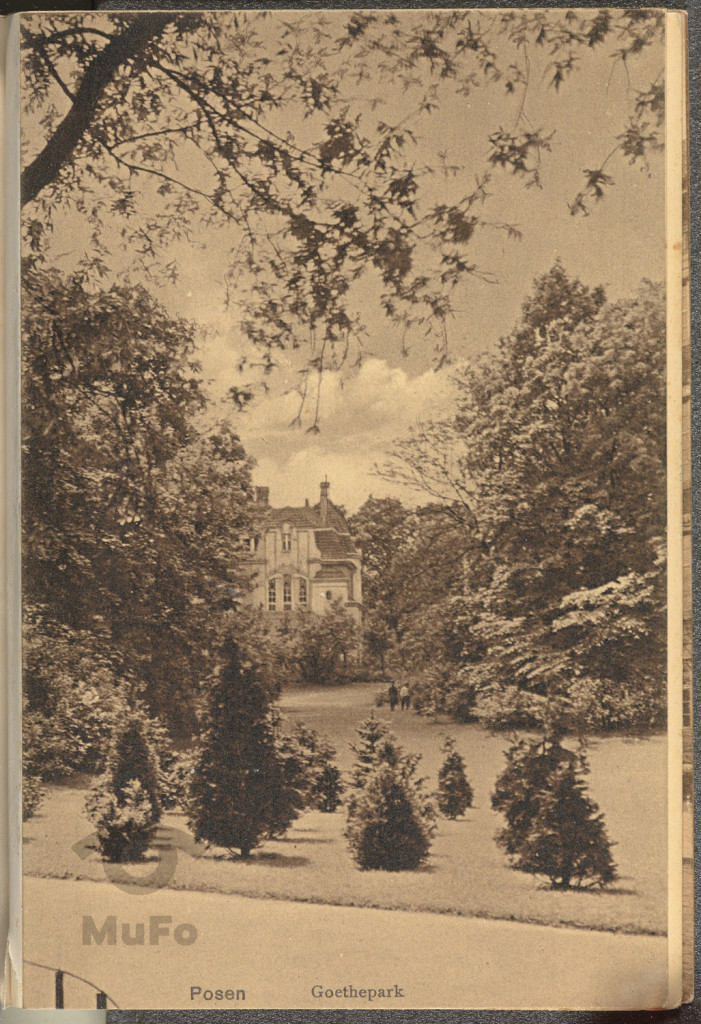 Poznań, Park Goethego, widok.