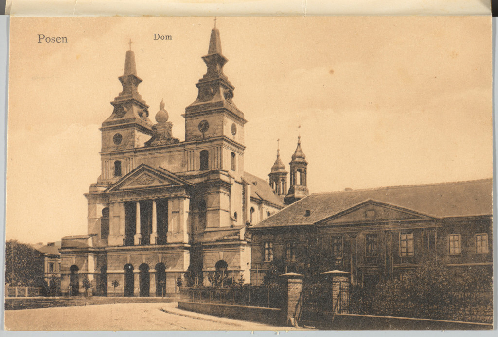 Poznań, Katedra, fasada, widok.