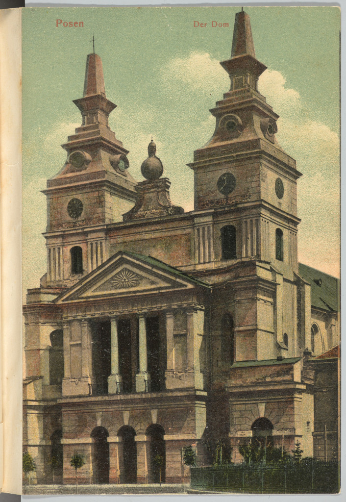 Poznań, Katedra, fasada, widok.