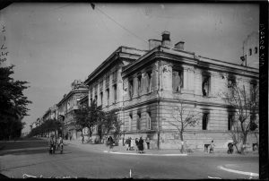 Wilno, ulica Mickiewicza 13, kasyno garnizonowe w ruinie