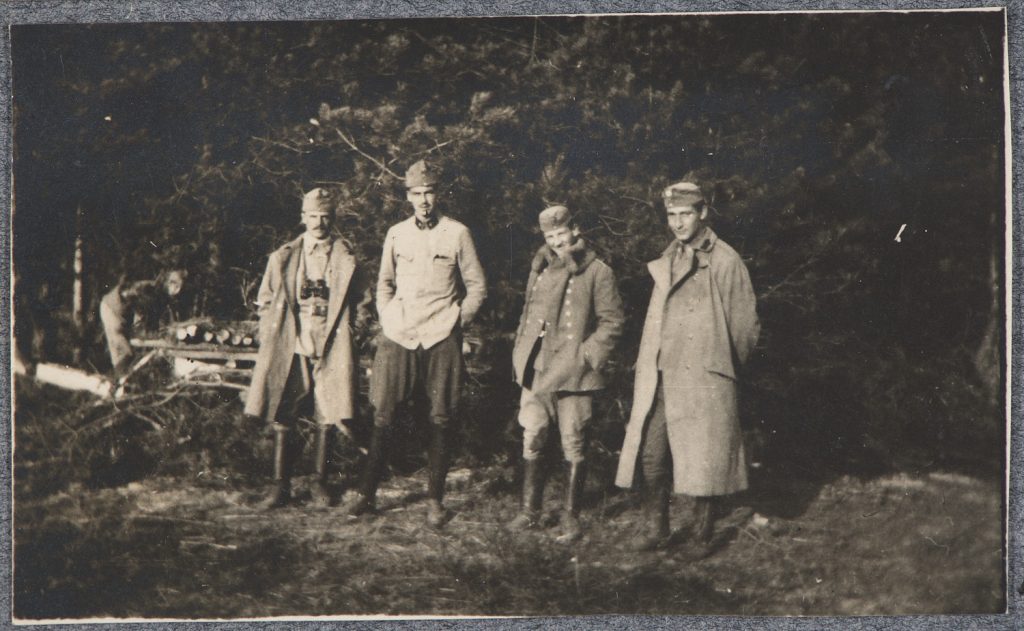 Czterej żołnierze armii Austro-Węgier, portret