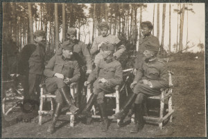Siedmiu żołnierzy armii Austro-Węgier, portret