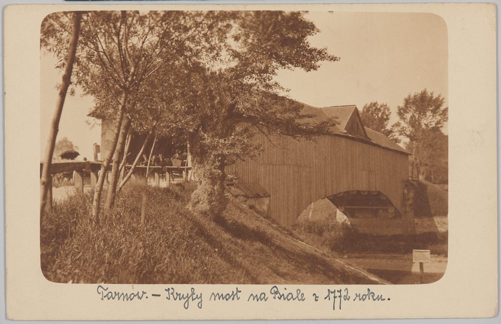 Koszyce Wielkie, most kryty na rzece Białej