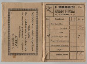 Koperta firmowa, Henryka Schabenbecka