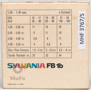 Żarówka spaleniowa Sylvania FB 1B